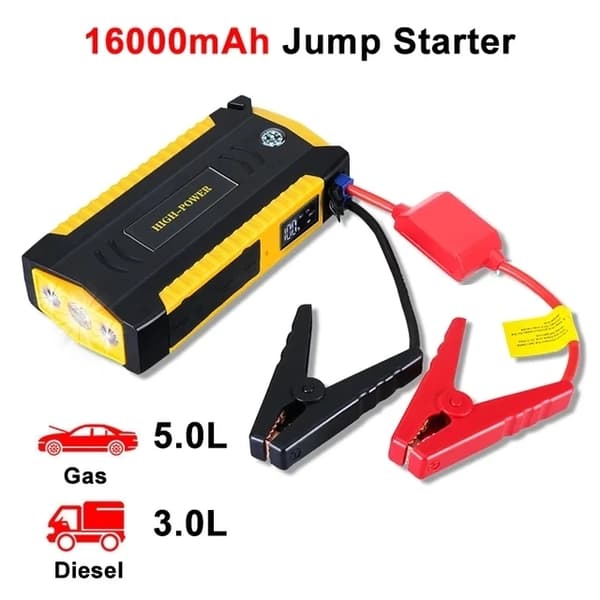 18000mAh Bilstart, 1500A Top, Multifunktionel Powerbank,Grøn 18000mAh