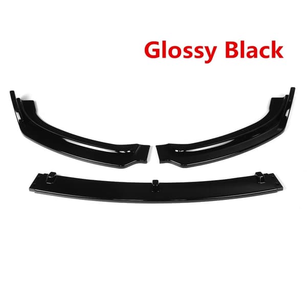 BMW 3-serien F30 F35 Front Bumper Lip Spoiler, Blank Sort, 2016-2019 Modeller,Glossy Sort