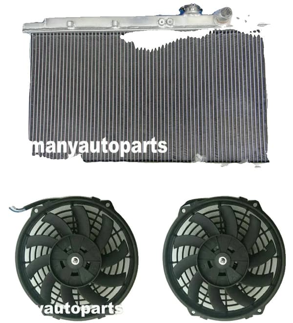 Alumiininen jäähdytin Acura Integra DC2:lle, kaksirivinen, 13 3/4"x26" ydin koko,vain lämmitin