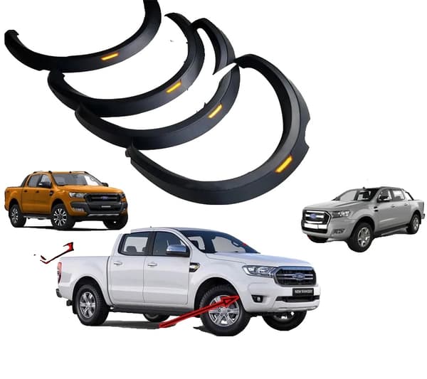 Ford Ranger Skærmforøgere, ABS Materiale, Nem Installation 2015-2022, Rav 2015-2022
