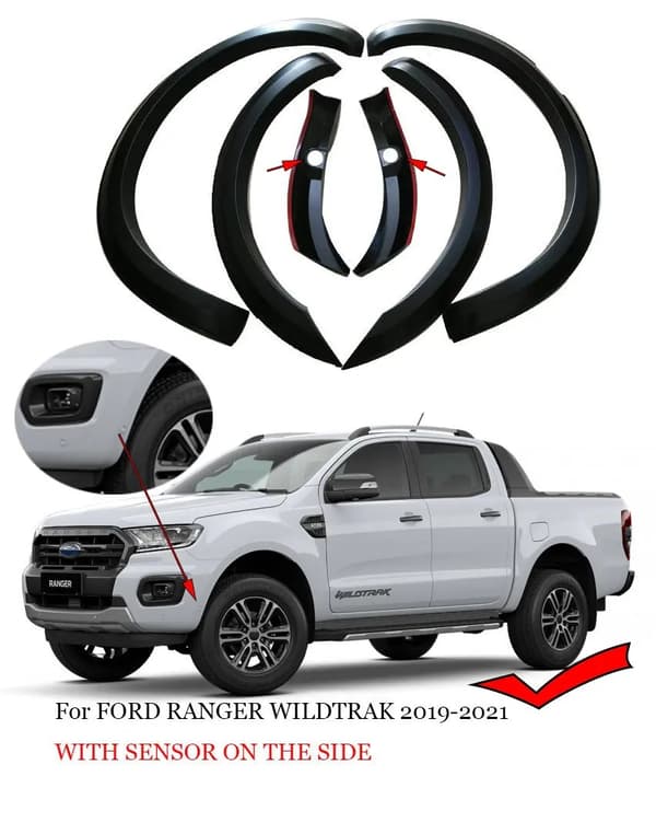 Ford Ranger Skærmforøgere, ABS Materiale, Nem Installation 2015-2022, Rav 2015-2022