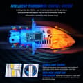 Miniatyrbillede 5 af 5: Universelle LED-bilforlygter, 12000LM lysstyrke, IP68 vandtæt,H4/9003/HB2 Lav/Høj