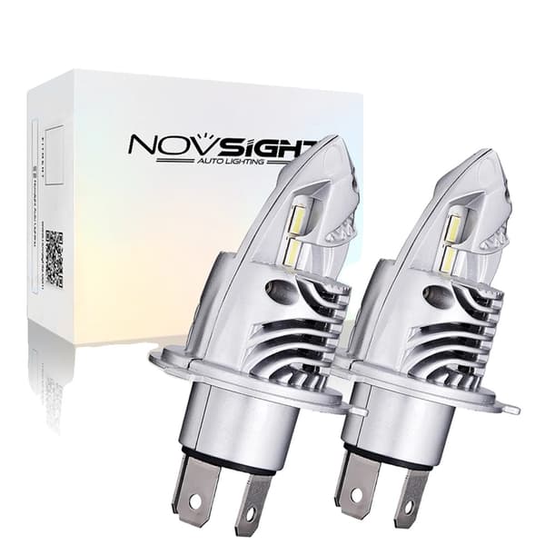Universelle LED-bilforlygter, 12000LM lysstyrke, IP68 vandtæt,H4/9003/HB2 Lav/Høj