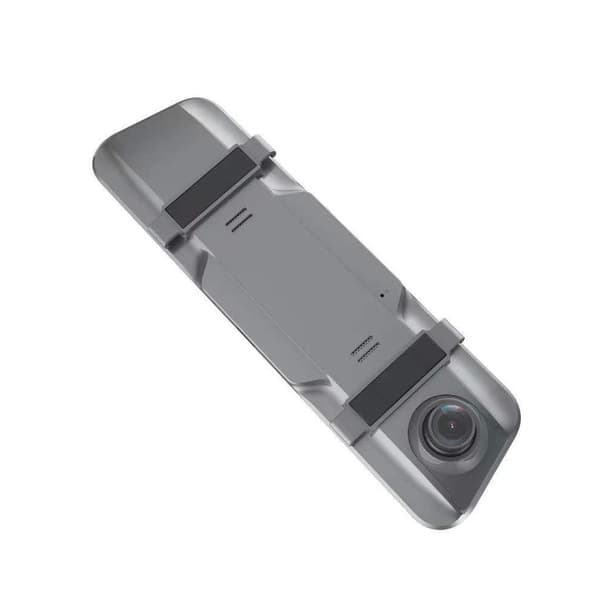 Full HD G-sensor bilvideoinspelare för backspegeln med en grå backkamera