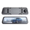 Miniatyrbild 1 av 5: Full HD G-sensor bilvideoinspelare för backspegeln med en grå backkamera