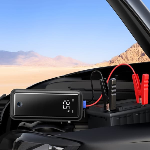 Jump Starter Engine 3000A 12V Powerbank USB-C/EC8/DC - harmaa