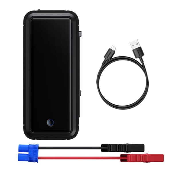 Jump Starter Engine 3000A 12V Powerbank USB-C/EC8/DC - harmaa
