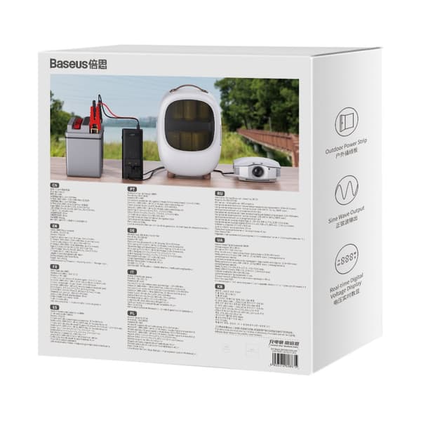 Bilspændingsomformer 12V - 220V IGBT 300W (CN/EU stik) sort
