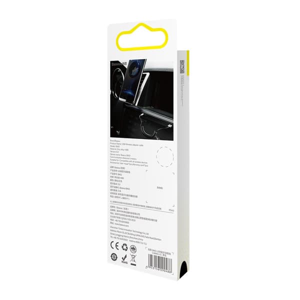 BA01 Bluetooth 5.0 ljudmottagare, AUX jack ljudadapterkabel, svart