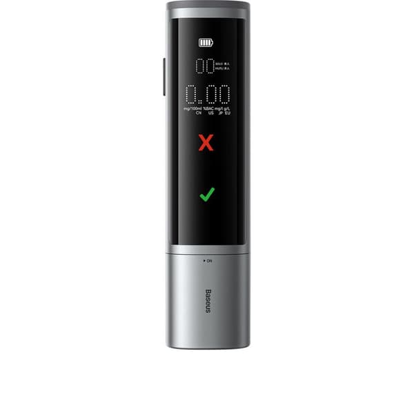 Elektronisk digital alkometer Pro Series trådløs 470mAh - grå