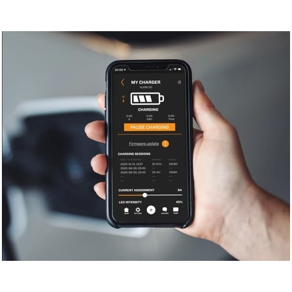 CTEK Njord Go -laddare, CEE, 11 kW, Typ 2 och väggfäste, produktpaket