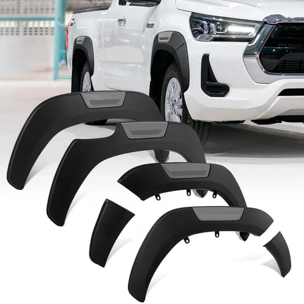 Toyota Hilux Revo Skärmbreddare, ABS-plastmaterial, Enkel installation,grundversion