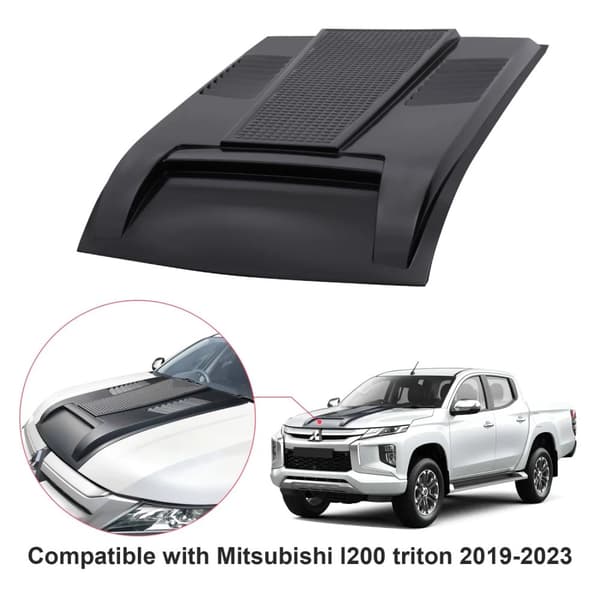 Bonnet Scoop, Mattamusta Väri, ABS Materiaali,konepellin ilmanotto