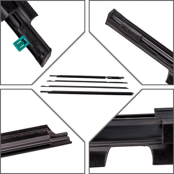 Weatherstrip Moulding, ABS Plastkonstruktion, Skræddersyet pasform til Toyota Land Cruiser, Støj- og vandmodstand.