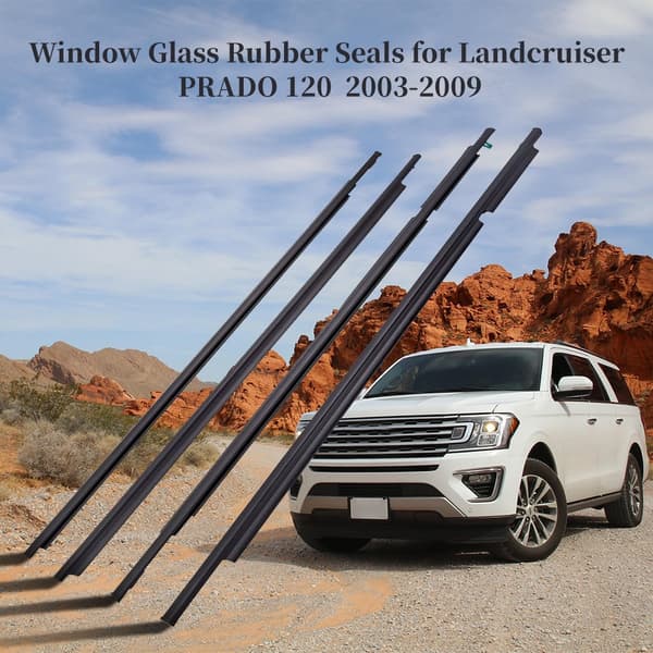 Weatherstrip Moulding, ABS Plastkonstruktion, Skræddersyet pasform til Toyota Land Cruiser, Støj- og vandmodstand.