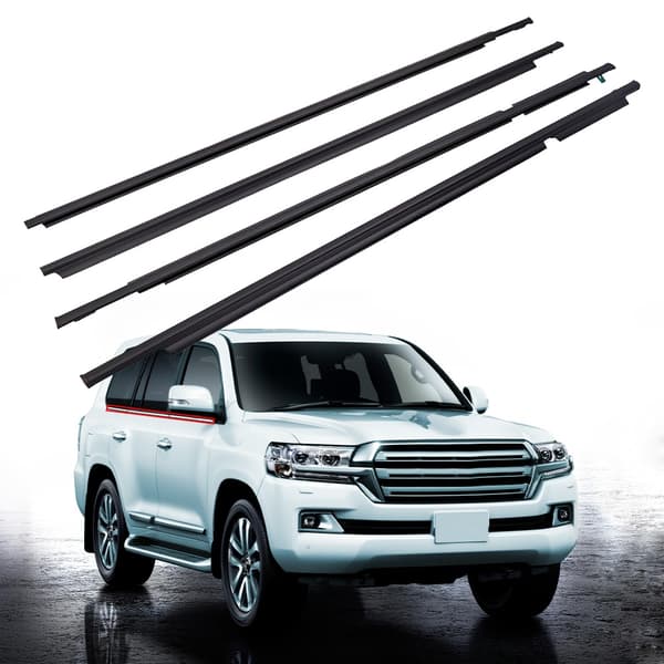 Weatherstrip Moulding, ABS Plastkonstruktion, Skræddersyet pasform til Toyota Land Cruiser, Støj- og vandmodstand.