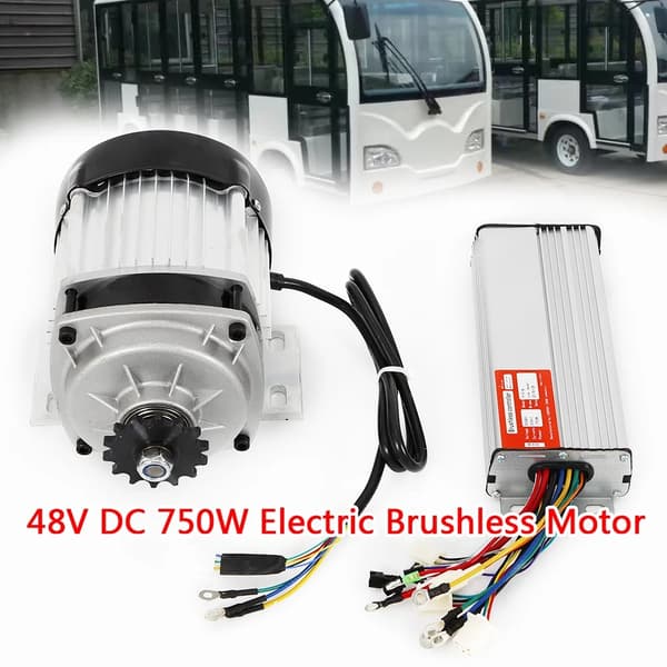 Elektrisk børsteløs motor, 48V 750W, 3100RPM hastighed,48V 750W 3100Omdr.