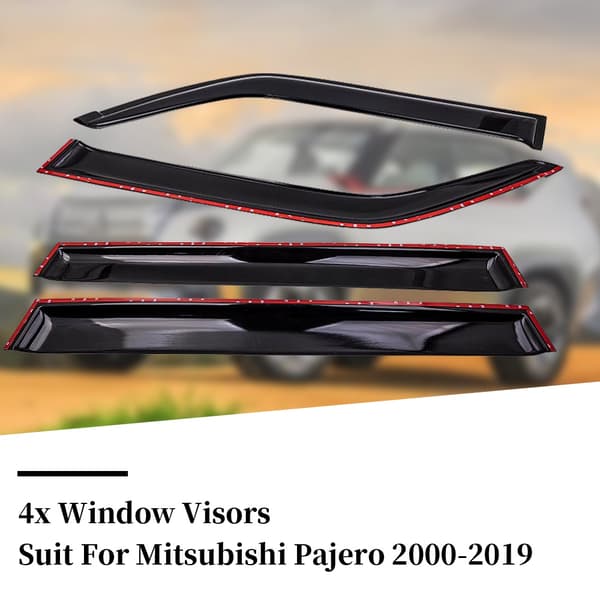 Vinduesviskere til Mitsubishi Pajero, beskytter mod vind og regn, nem installation, høj kvalitet akryl.