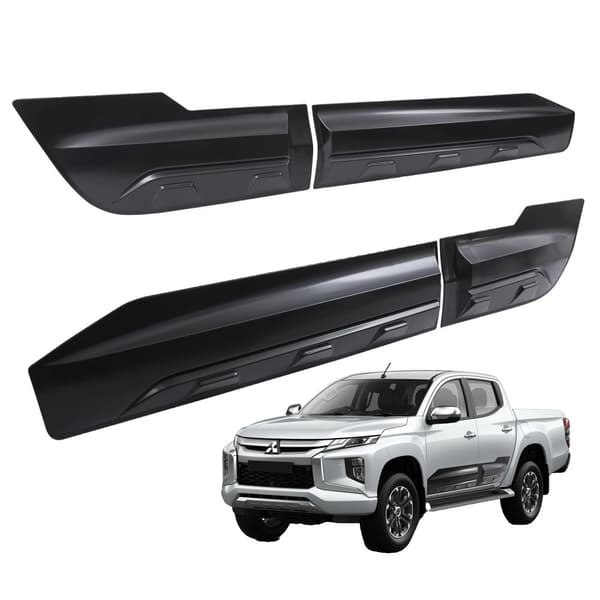 Mitsubishi Triton Sidedørstrimler, Holdbart ABS-materiale, Nem installation med 3M tape,2019-2023