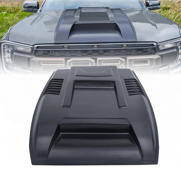 Bonnet Scoop, Kestävä ABS-materiaali, Tyylikäs Mattamusta Viimeistely,Konepellin ilmanotto
