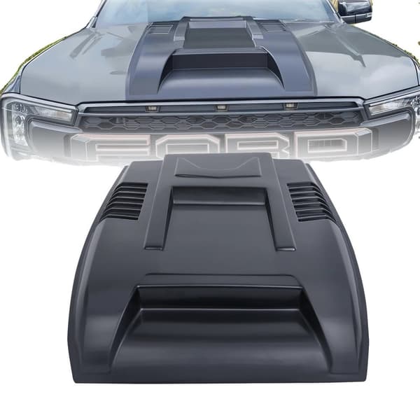 Bonnet Scoop, Kestävä ABS-materiaali, Tyylikäs Mattamusta Viimeistely,Konepellin ilmanotto