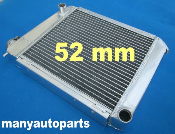 50 mm Alumiinijäähdytin ja tuuletin, sopii AUSTIN/ROVER MINI 1959-1996, tehokas jäähdytysjärjestelmä, helppo asennus