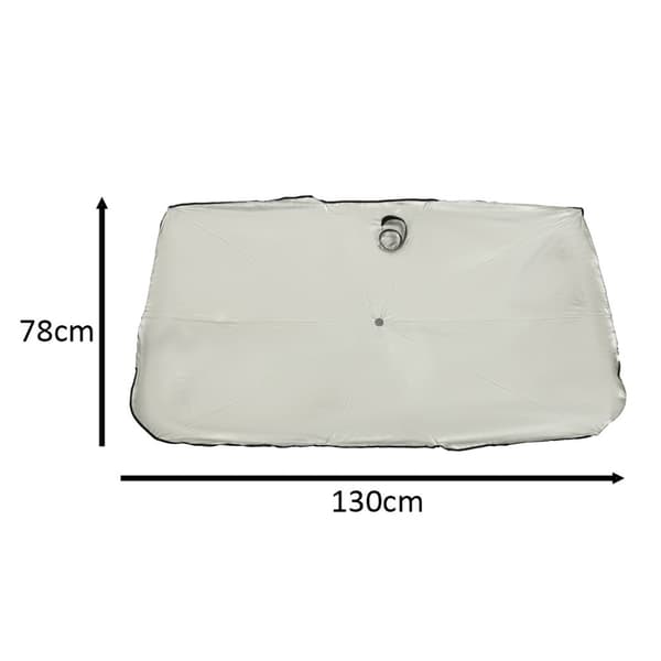 Parasoldækselmåtte til bilrude 78x130cm