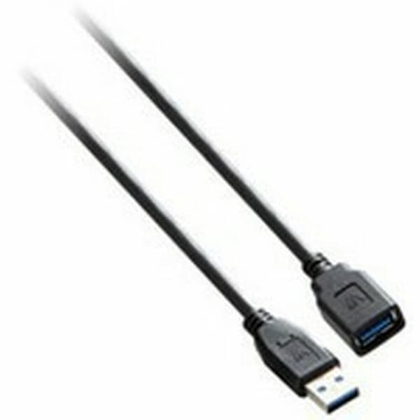 USB-kabel V7 V7E2USB3EXT-03M Svart 3 m