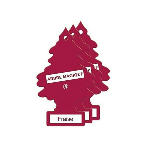 Auton ilmanraikastin Arbre Magique Mäntypuu Mansikka (3 uds)