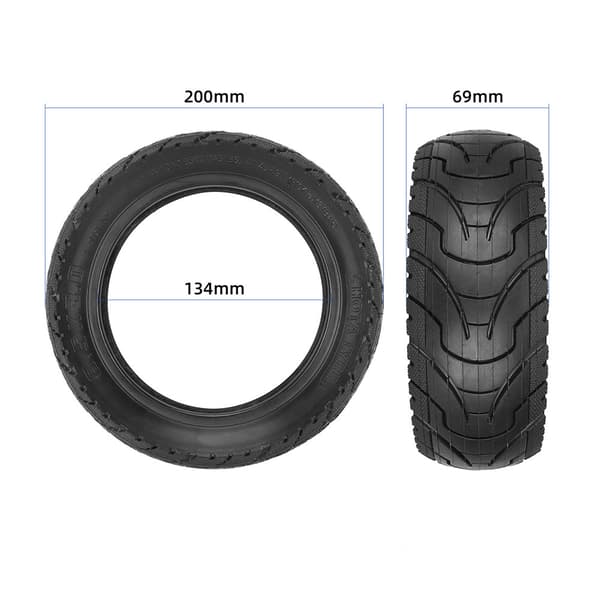 Breda off-road däck för ZERO 9 med robust gummimaterial