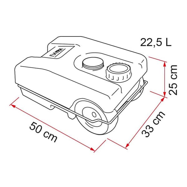 Fiamma Roll 23w Tank Transparent