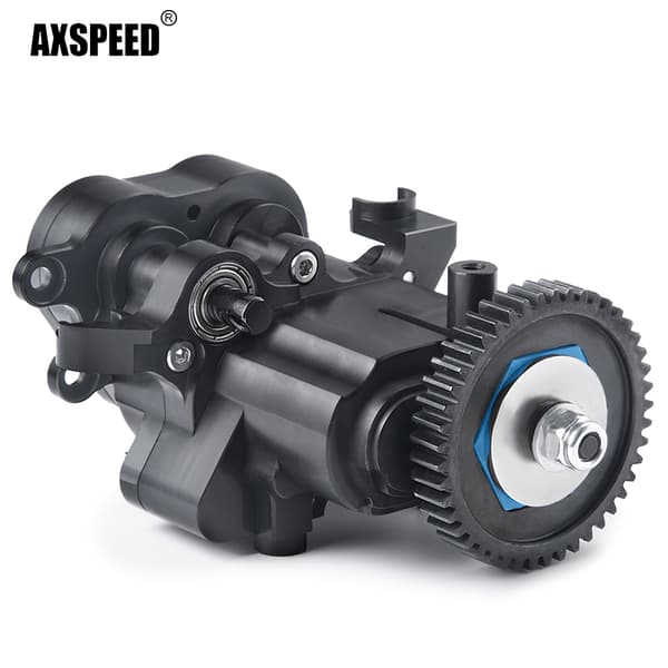 AXSPEED Aluminium 2-hastigheds transmissionsgear, metal konstruktion, effektivt gearsystem,sort
