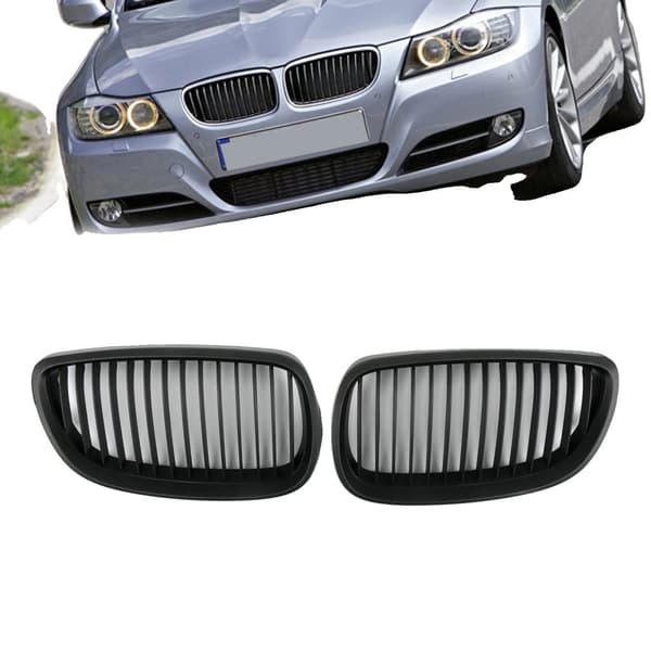 BMW E92 E93 -ritilät, kestävä ABS-materiaali, matta musta pinta, helppo asennus