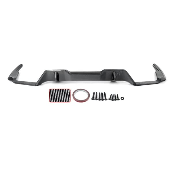 Bagdiffuser Bumper Lip, Carbon Fiber Look, Designet til BMW M Sport,Kulfiberlook