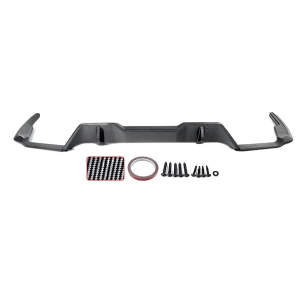 Bagdiffuser Bumper Lip, Carbon Fiber Look, Designet til BMW M Sport,Kulfiberlook