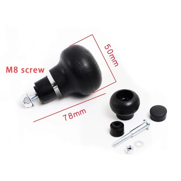 Styrhjul Spinner Knob, Nem Installation, Ergonomisk Design,sort