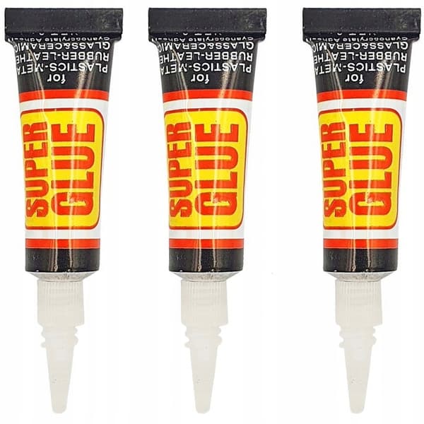 Sæt med 3 cyanoacrylatklæbemidler Superlim 3g 3 stk.