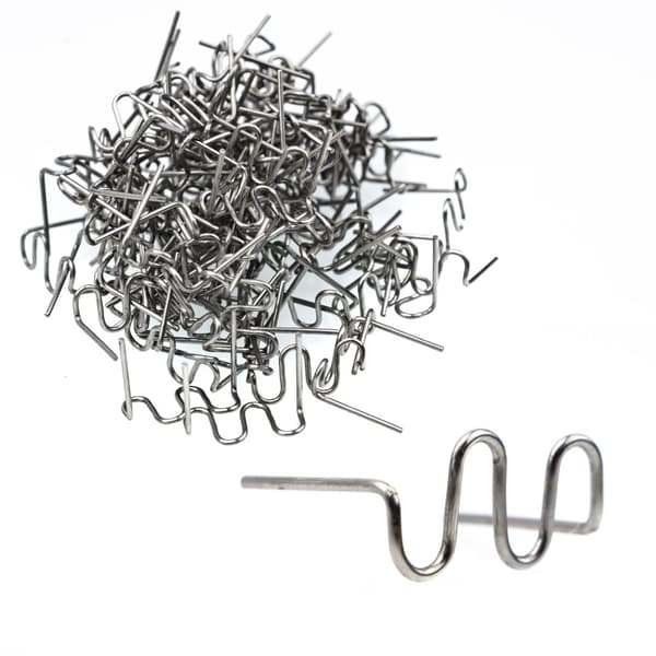 Rosfix hæfteklammer til plastik, stor bølge 0,8 mm, 100 stk.