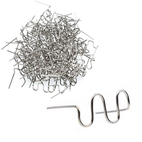 Rosfix hæfteklammer til plastik, stor bølge 0,6 mm, 100 stk.