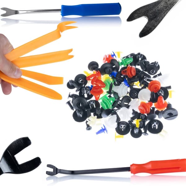 Rosfix Set med universella bilstift 500 st. + Rosfix Set med verktyg för att bända ut bildubbar, 6 st.