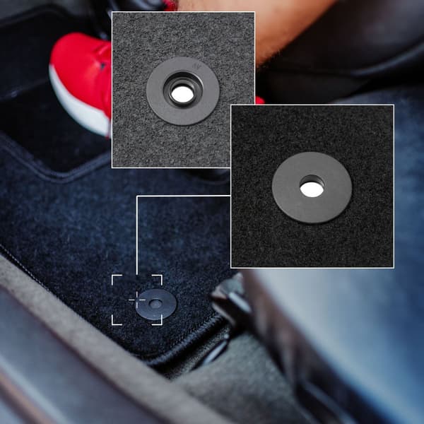 Sort førermåtte til: Toyota Yaris Verso minivan (1999-2005)