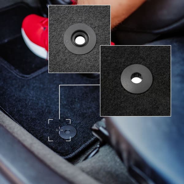 Svart förarmatta för: Ford Ka MK2 FL halvkombi (2012-2018)