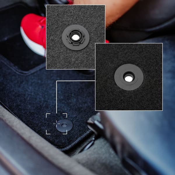 Sort førermåtte til: Peugeot 508 RXH, fuld bag (2010-2018)