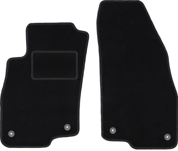 Svarta frontmattor till: Alfa Romeo Mito halvkombi (2008-2019)