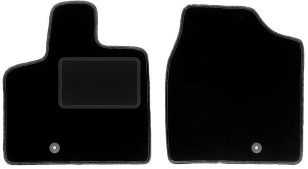 Svarta frontmattor för: Dodge Grand Caravan IV 7 personer (2008-2016)