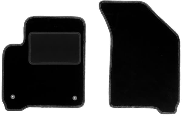 Svarta frontmattor för: Fiat Freemont 7 personer (2011-2016)
