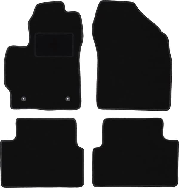 Sorte velourmåtter til: Toyota Auris I hatchback (2007-2012)