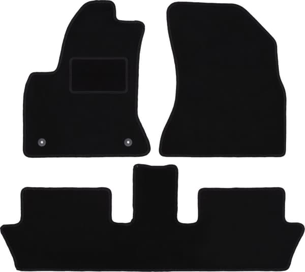 Sorte velourmåtter til: Citroen C4 Grand Picasso minivan (2006-2013)
