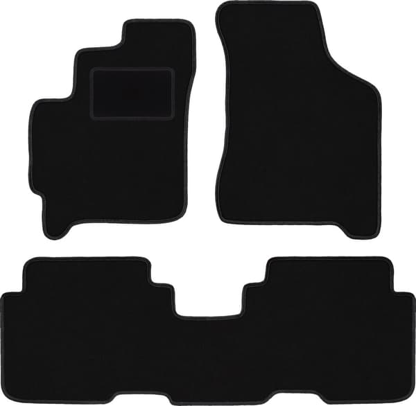 Mustat veluurimatot: Kia Carens I tila-auto (1999-2006)