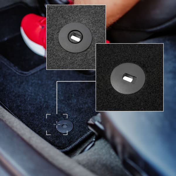 Sorte velourmåtter til: Kia Ceed III hatchback, stationcar, SW, sportback (2018-)
